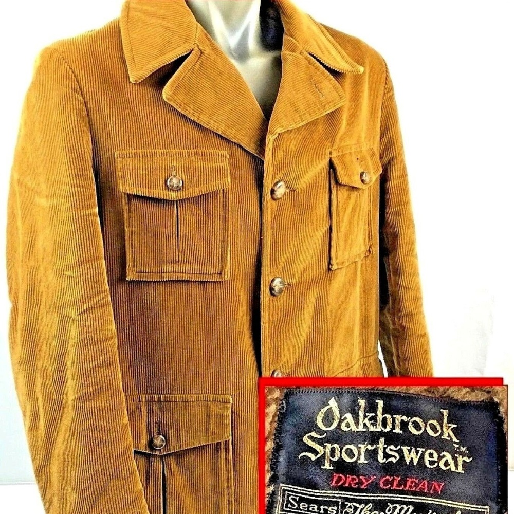 Vintage Sears Oakbrook Sportswear Car Coat 44R
